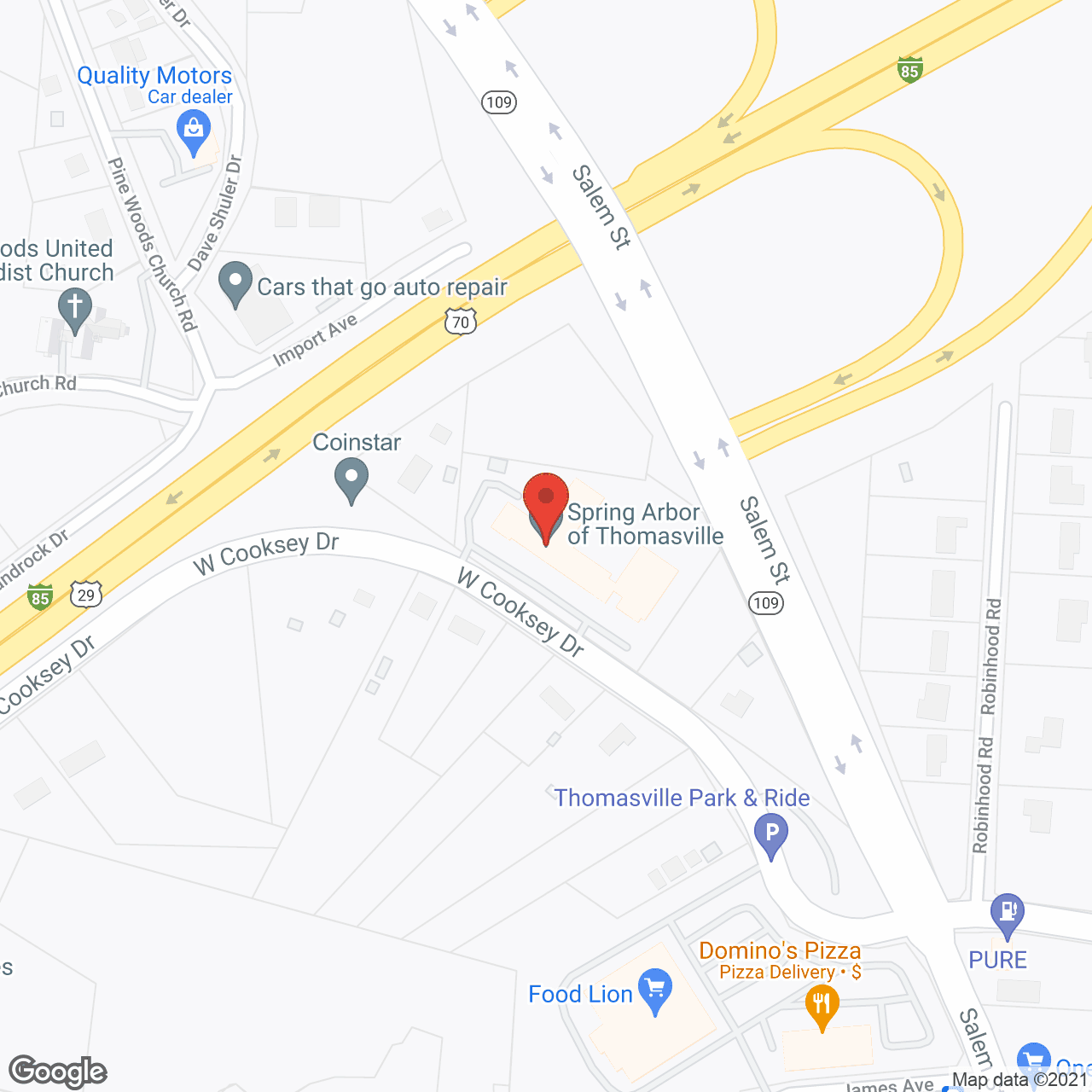 Brookstone Terrace of Thomasville in google map