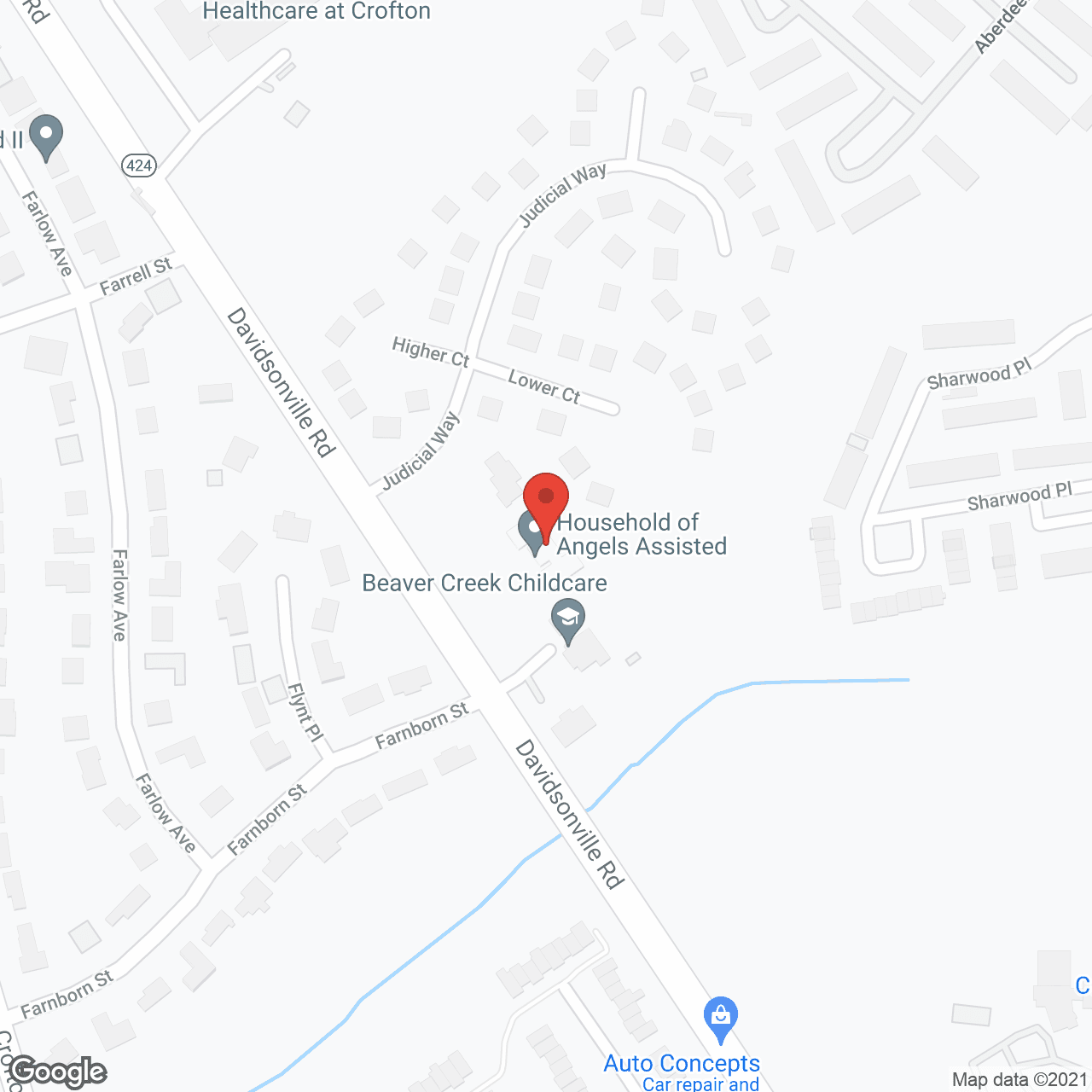 Household of Angels - Crofton in google map