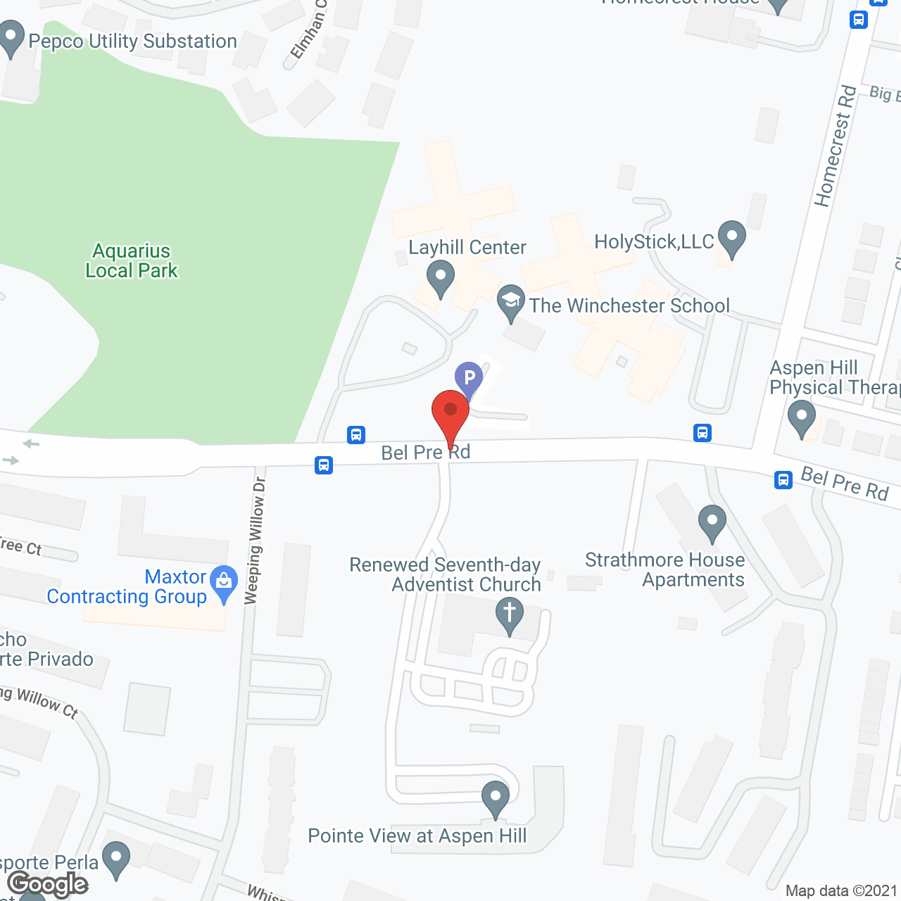 Layhill Center Genesis in google map