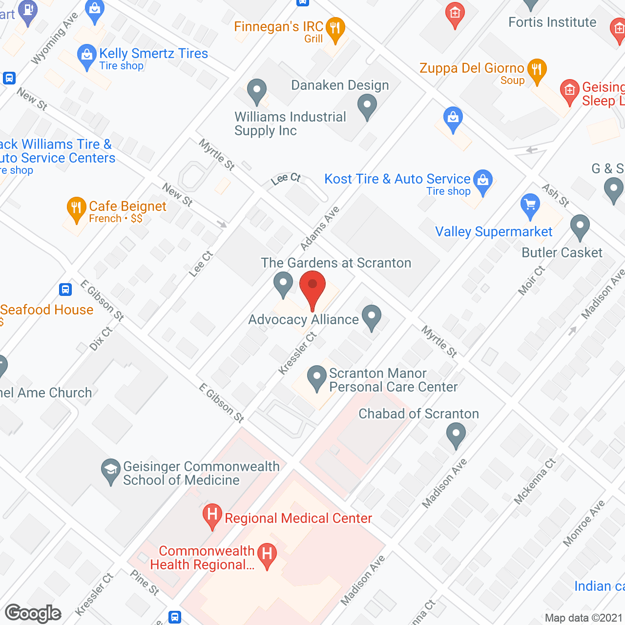 Golden LivingCenter - Scranton in google map