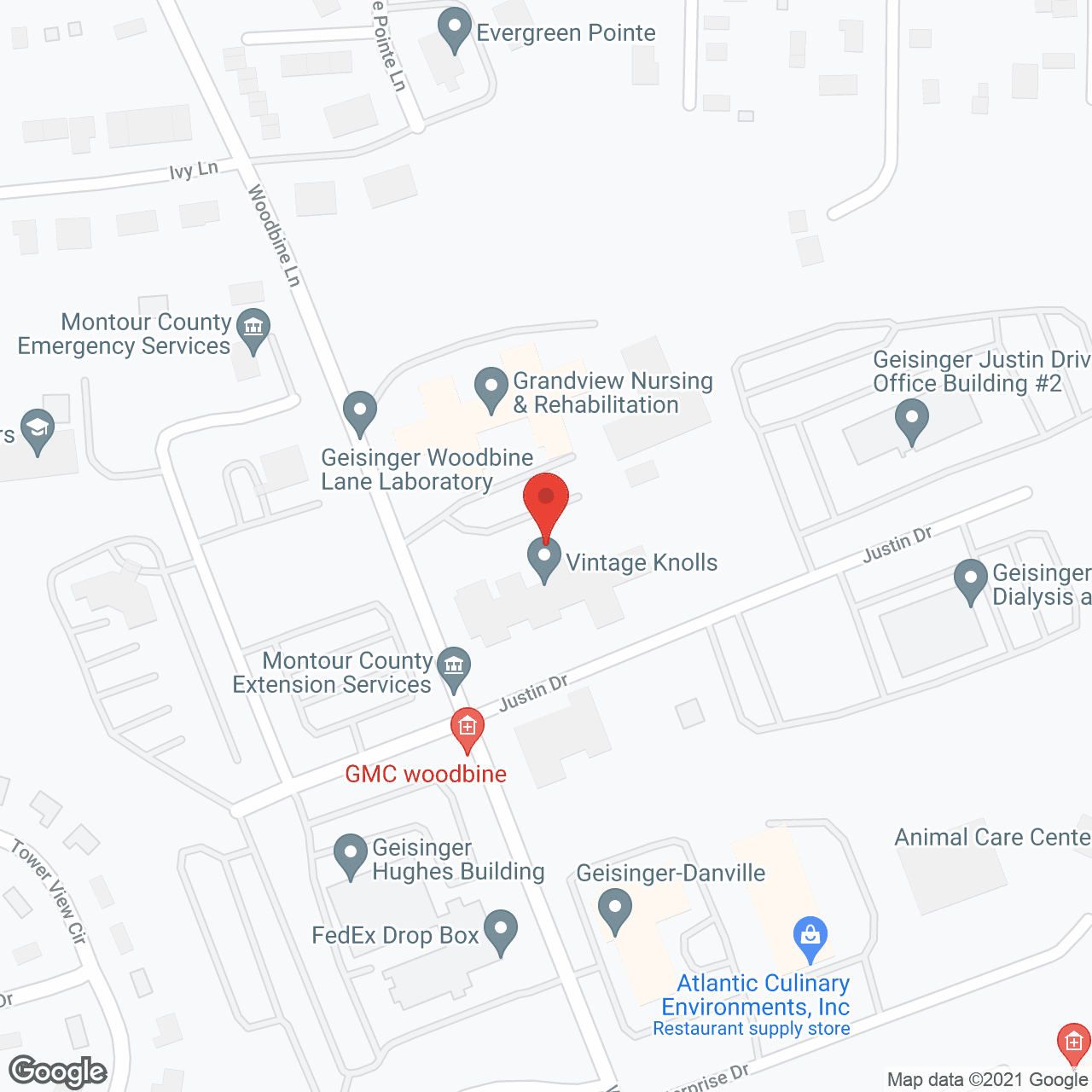 Vintage Knolls in google map