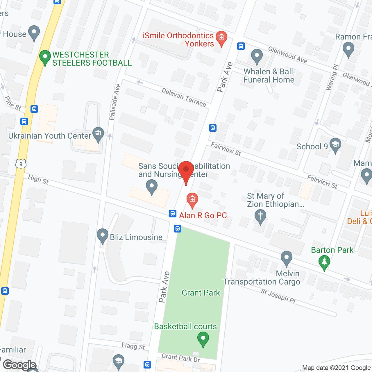 Sans Souci Rehabilitation and Nursing Center in google map
