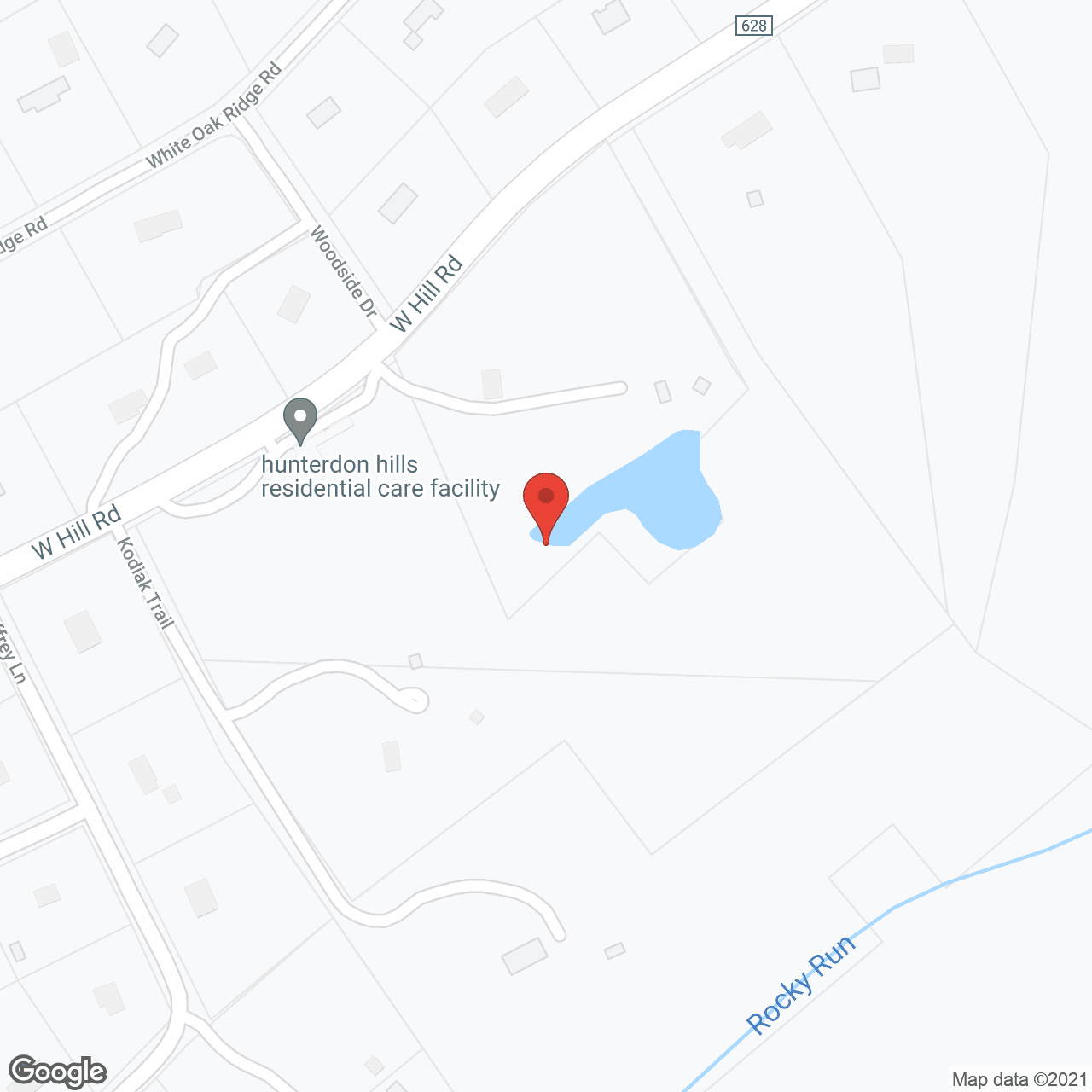 Hunterdon Hills in google map