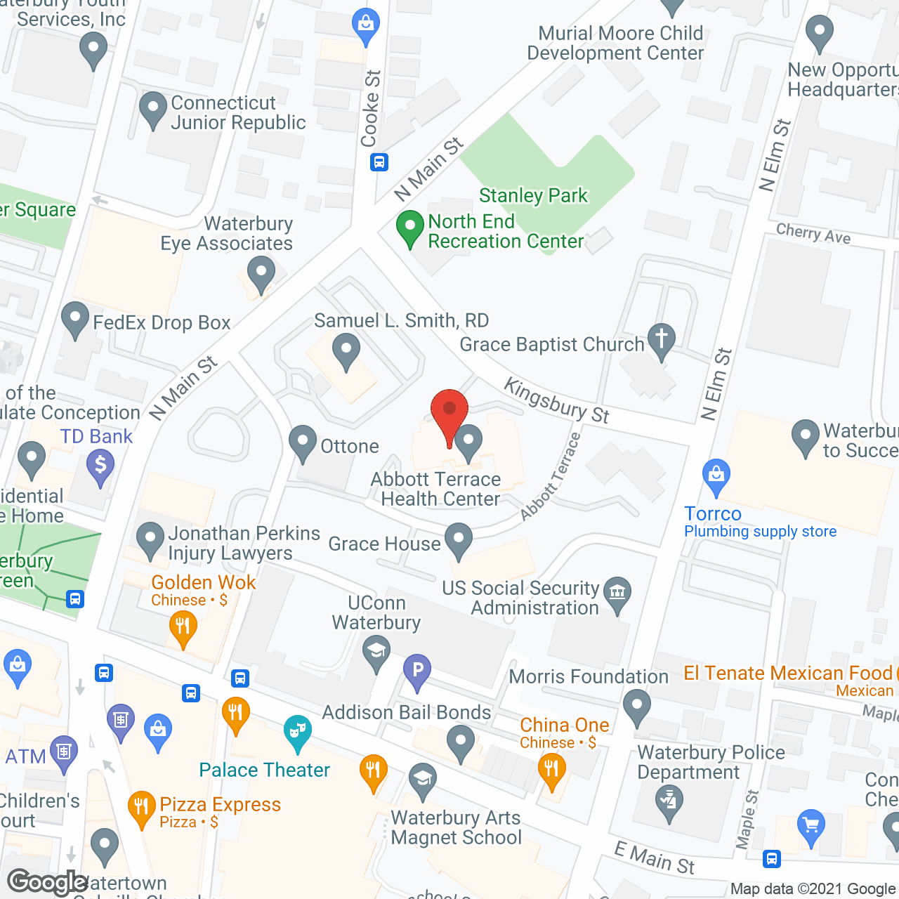 Abbott Terrace Adult Day Ctr in google map