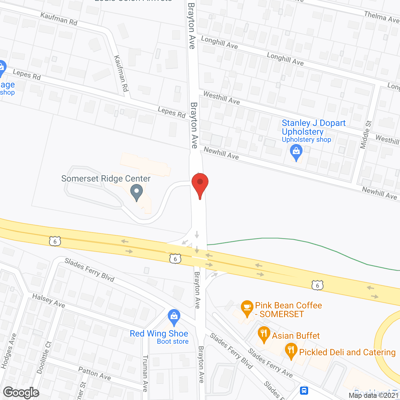 Somerset Ridge in google map