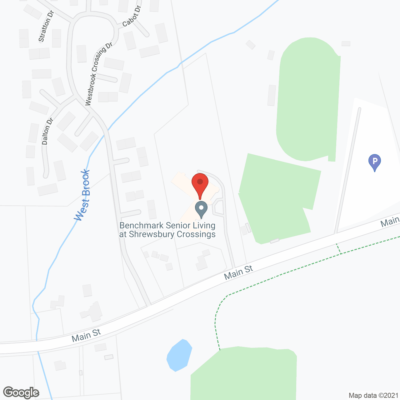 Benchmark Senior Living at Shrewsbury Crossings in google map