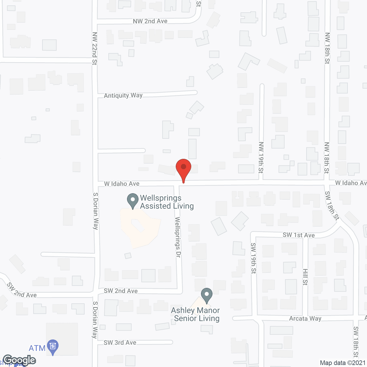 Wellsprings Assisted Living in google map