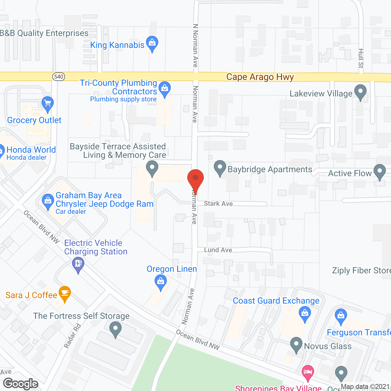 Bayside Terrace Assisted Living and Memory Care in google map