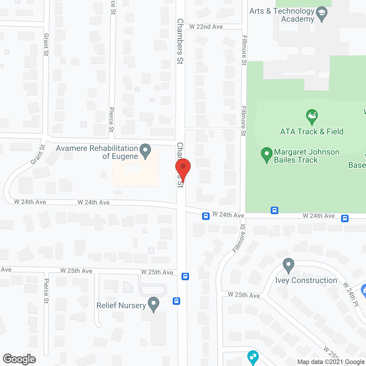 Avamere Rehabilitation of Eugene in google map