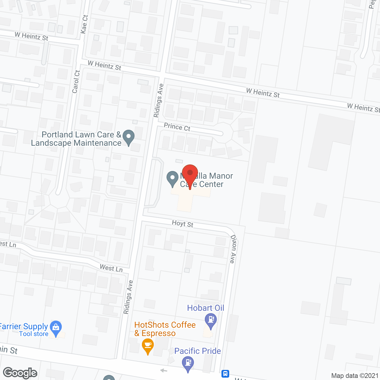 Molalla Manor Care Center in google map