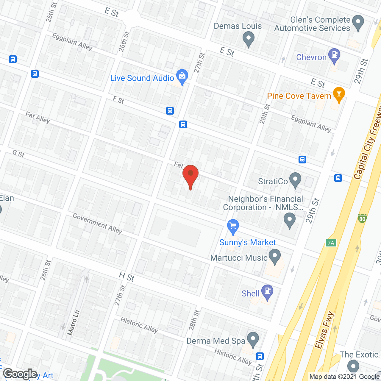 Sacramento Guest Home in google map