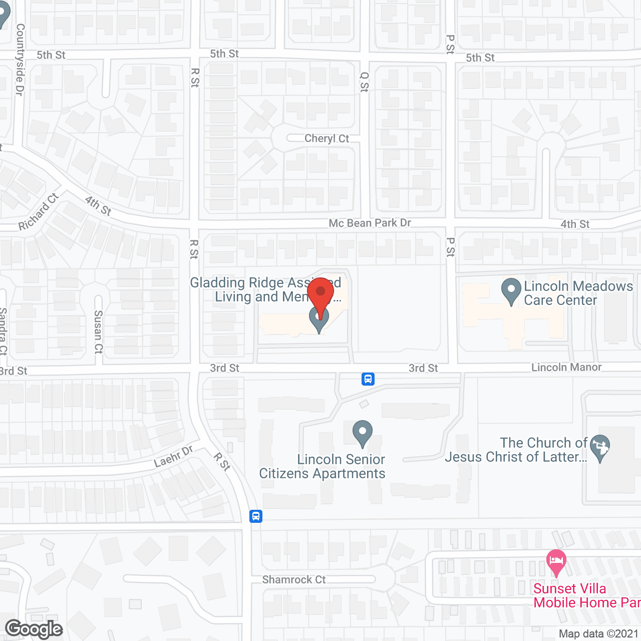Gladding Ridge Assisted Living and Memory Care in google map