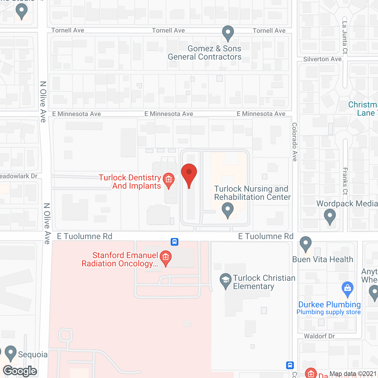 Turlock Residential in google map