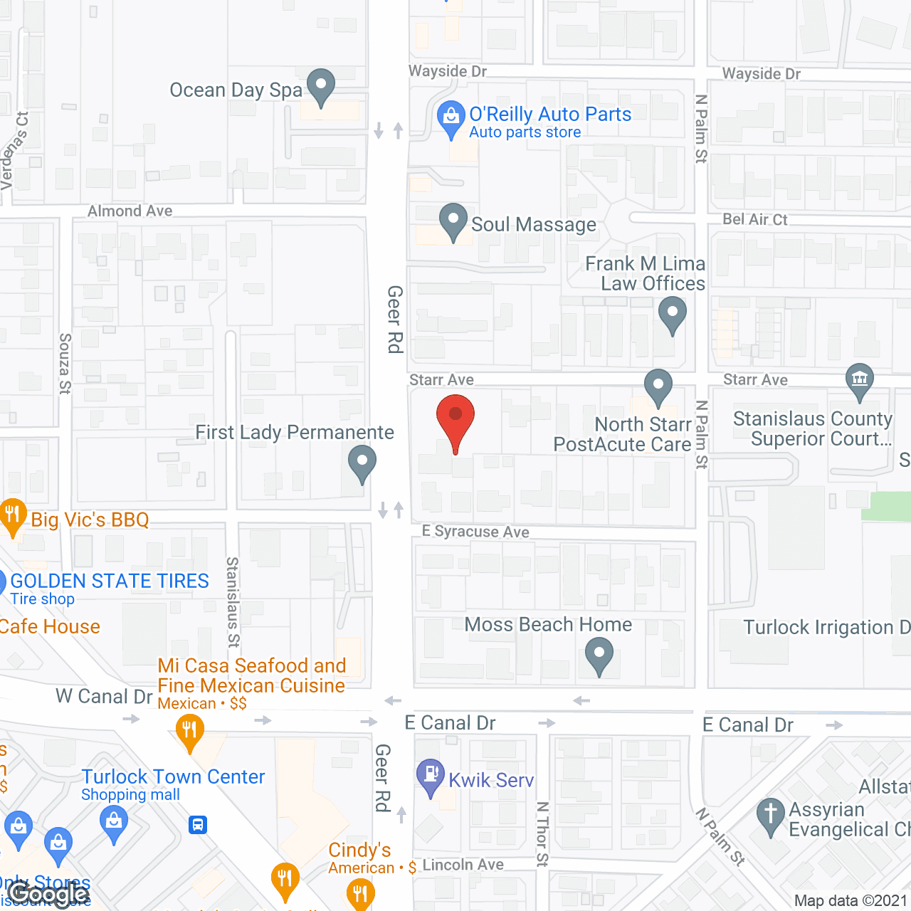 Lifespring Senior Campus in google map