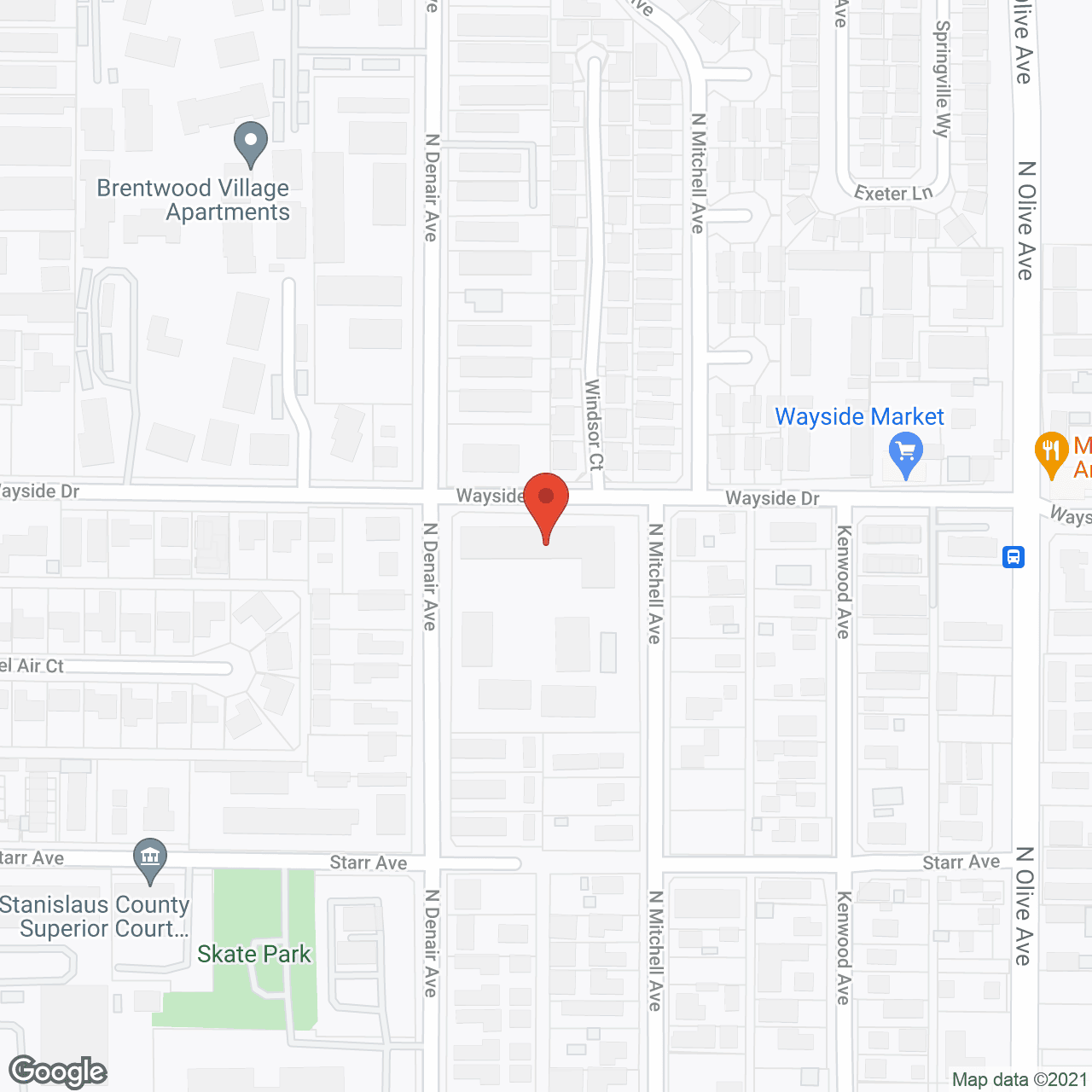 Denair Manor Apartments in google map