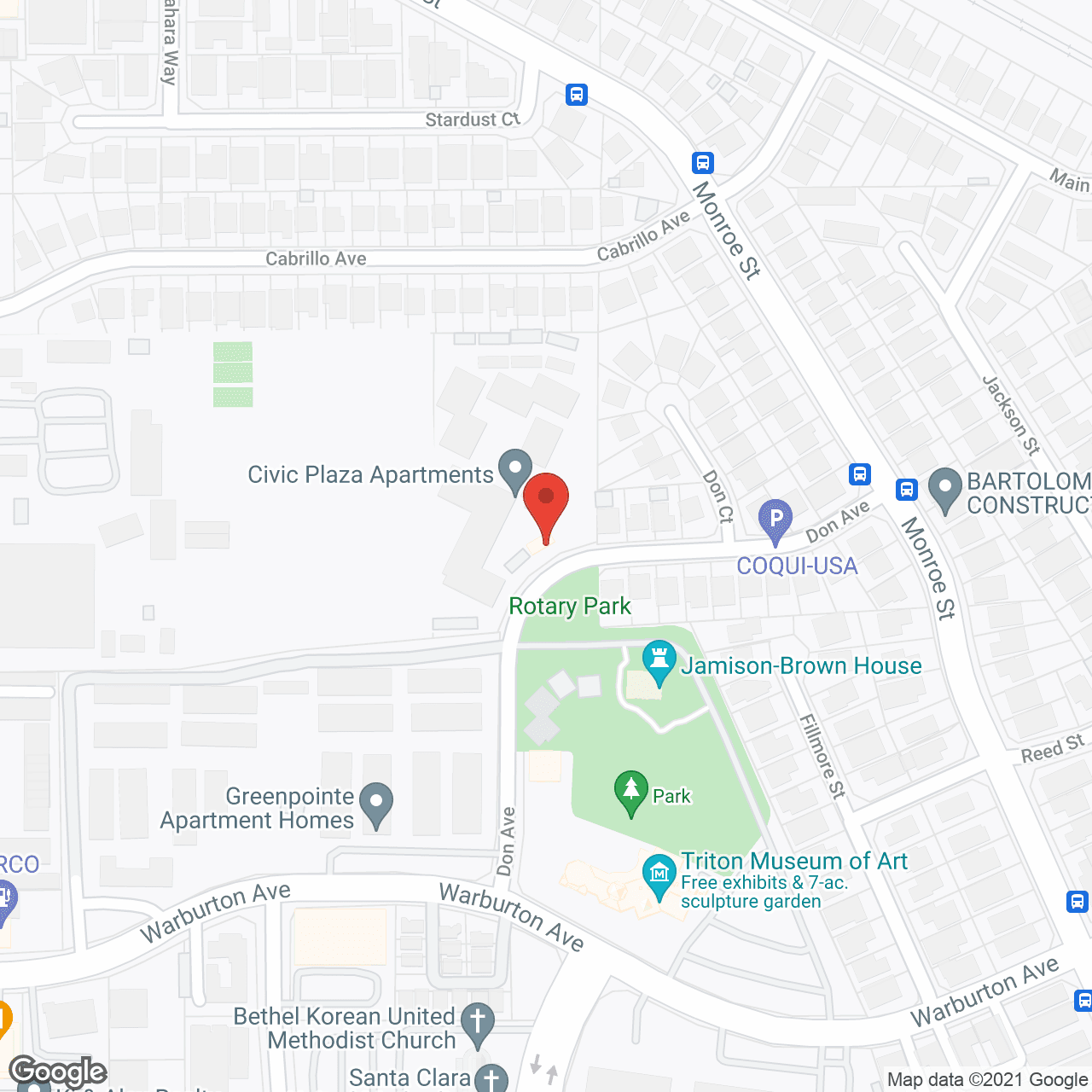 Civic Plaza Apartments in google map