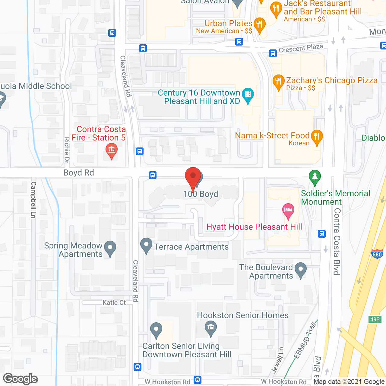 Pleasant Hill Village in google map