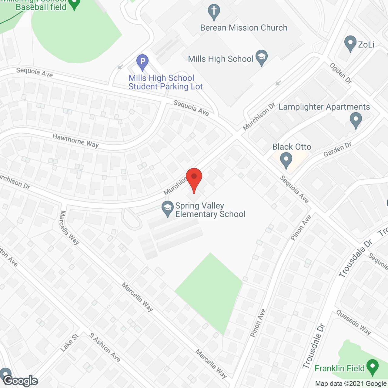 Millbrae Board and Care Home in google map