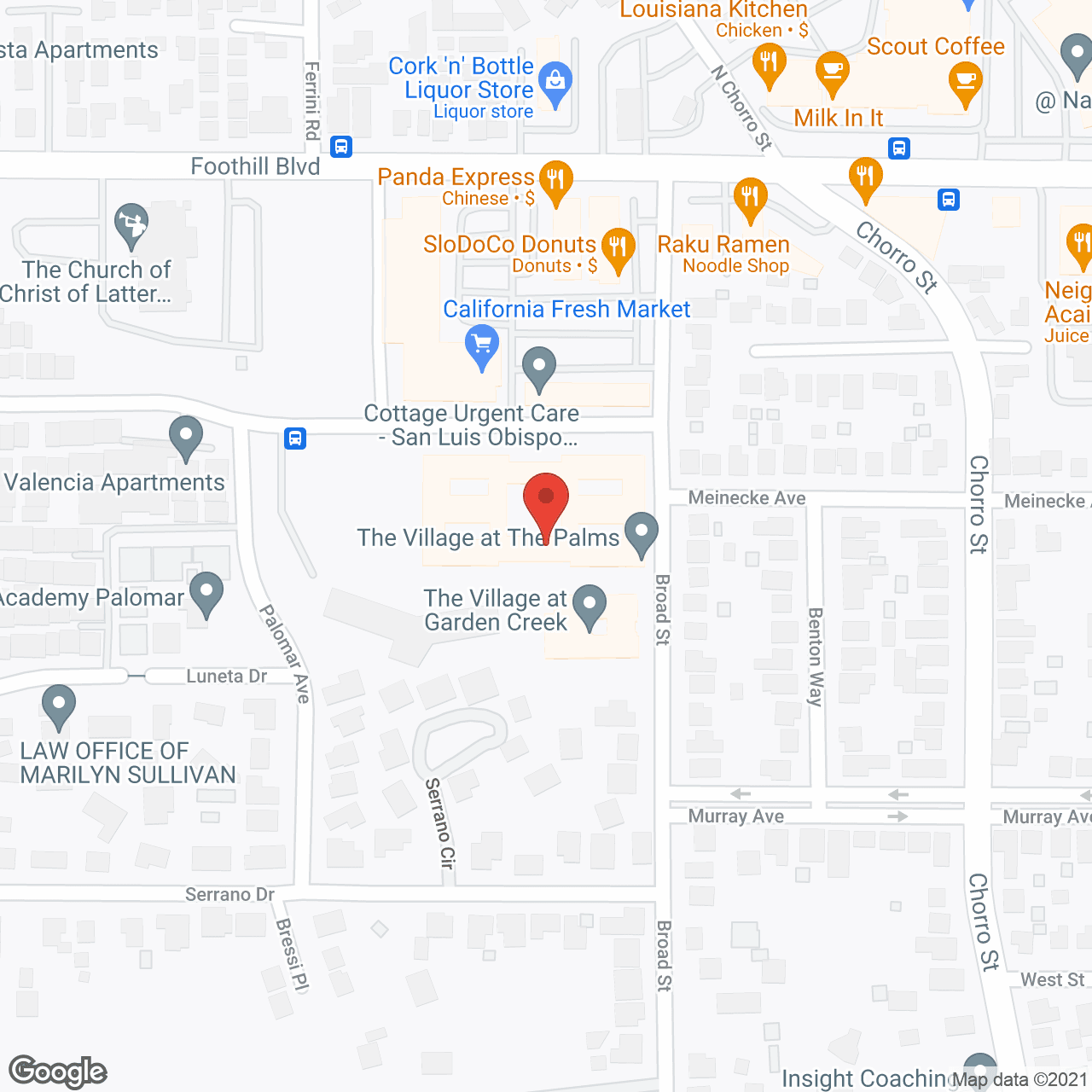 The Villages of San Luis Obispo in google map