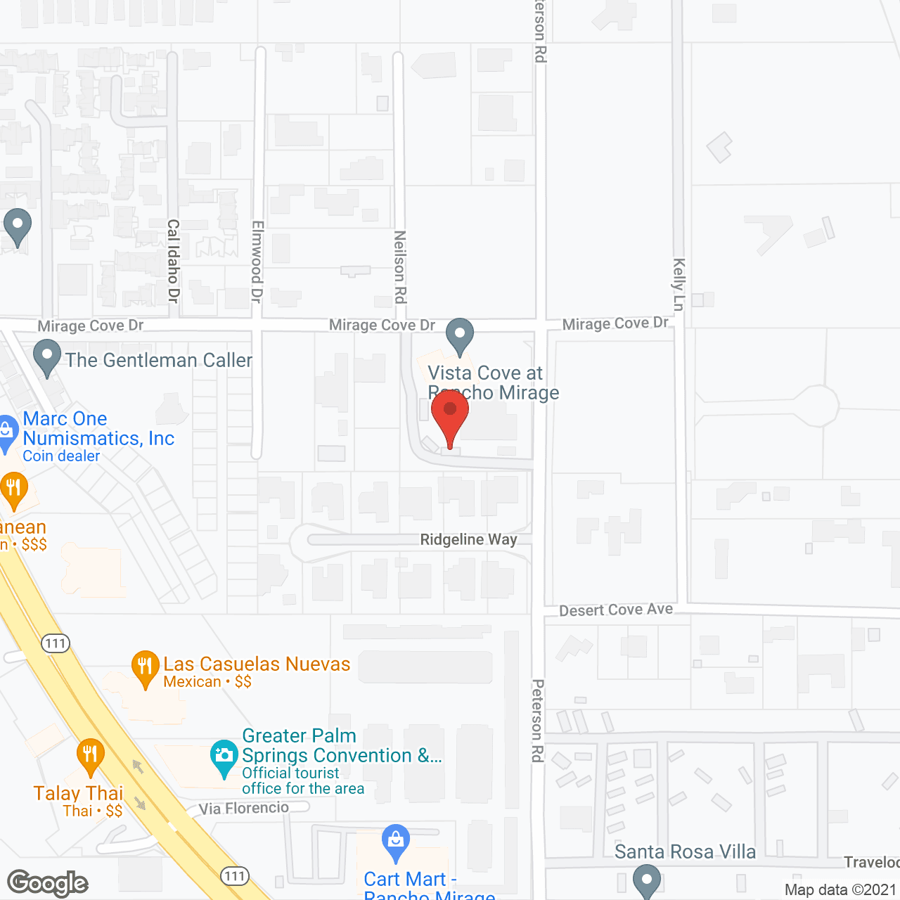 Vista Cove at Rancho Mirage in google map