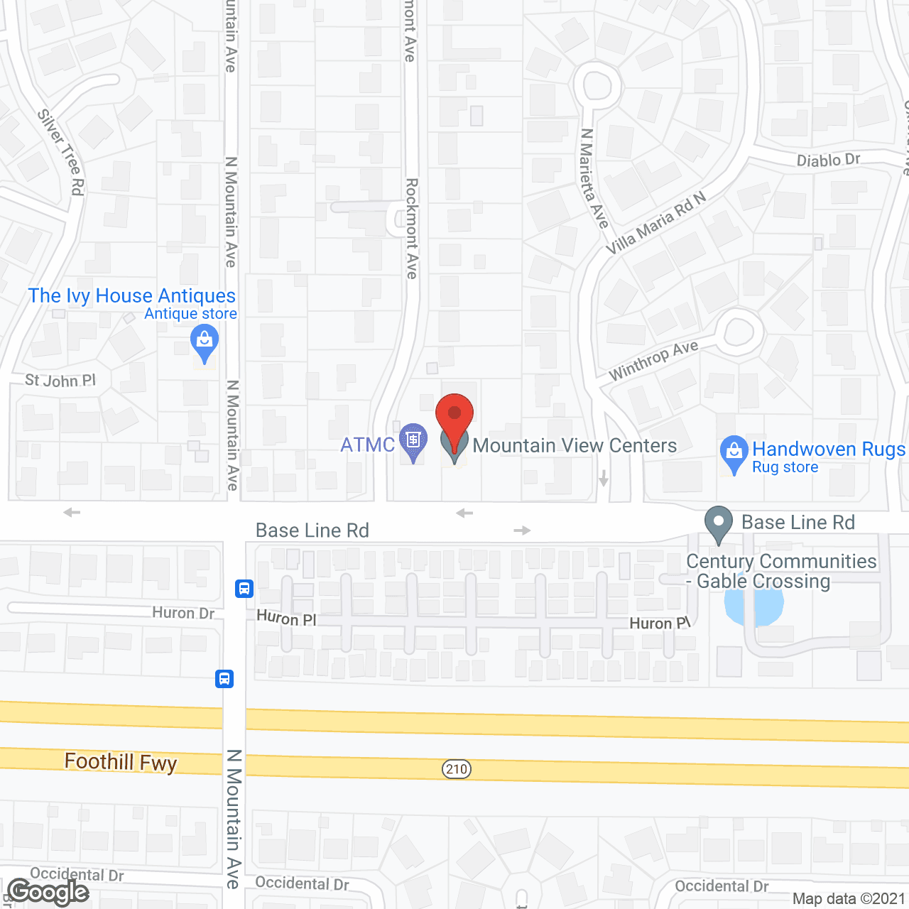 Mountain View Alzheimer's Center in google map