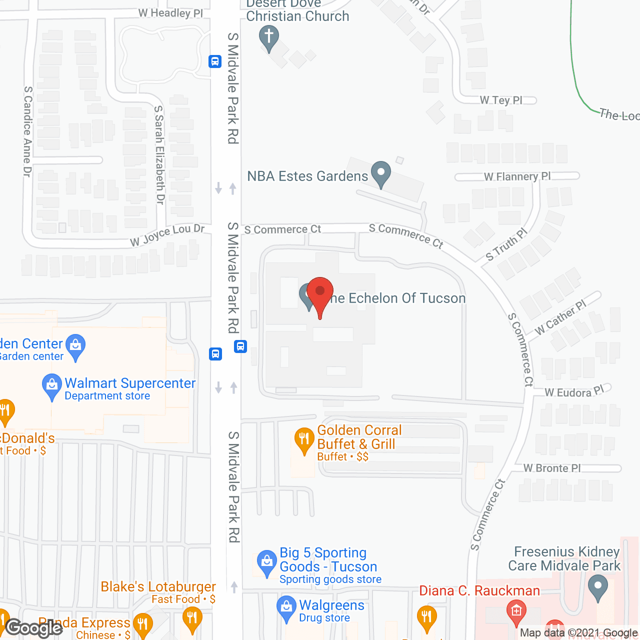 Echelon of Tucson in google map