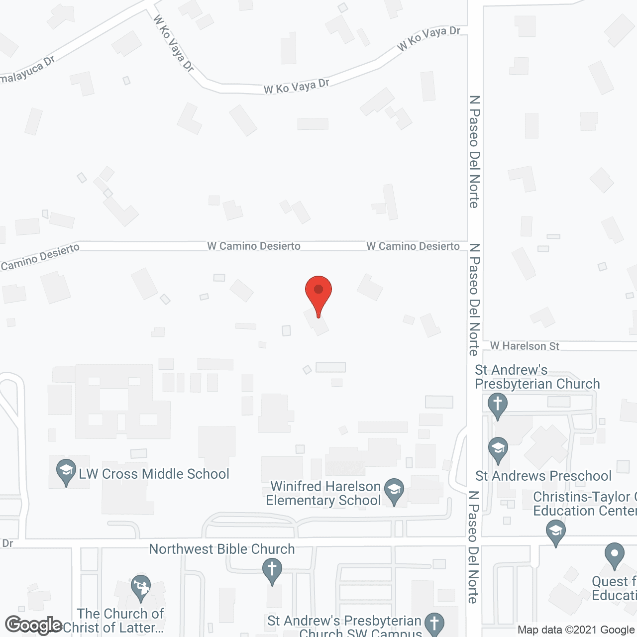 Twin Palms Adult Care Home in google map