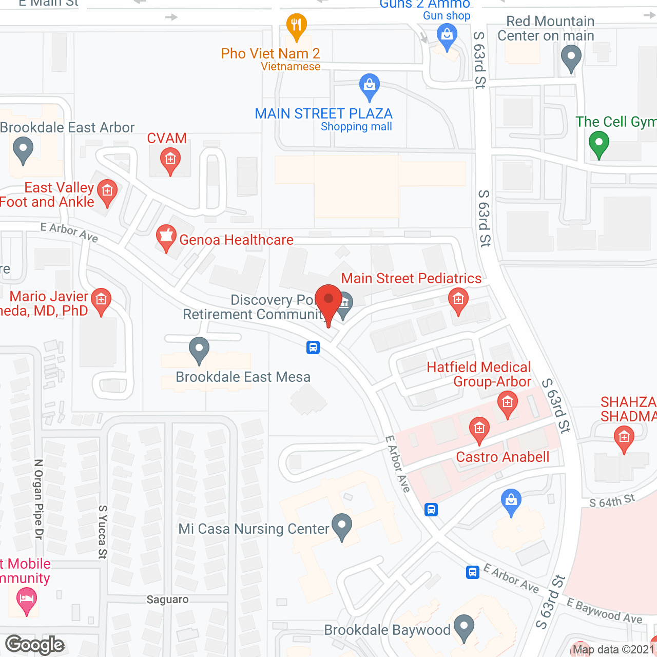 Discovery Point Retirement Community in google map