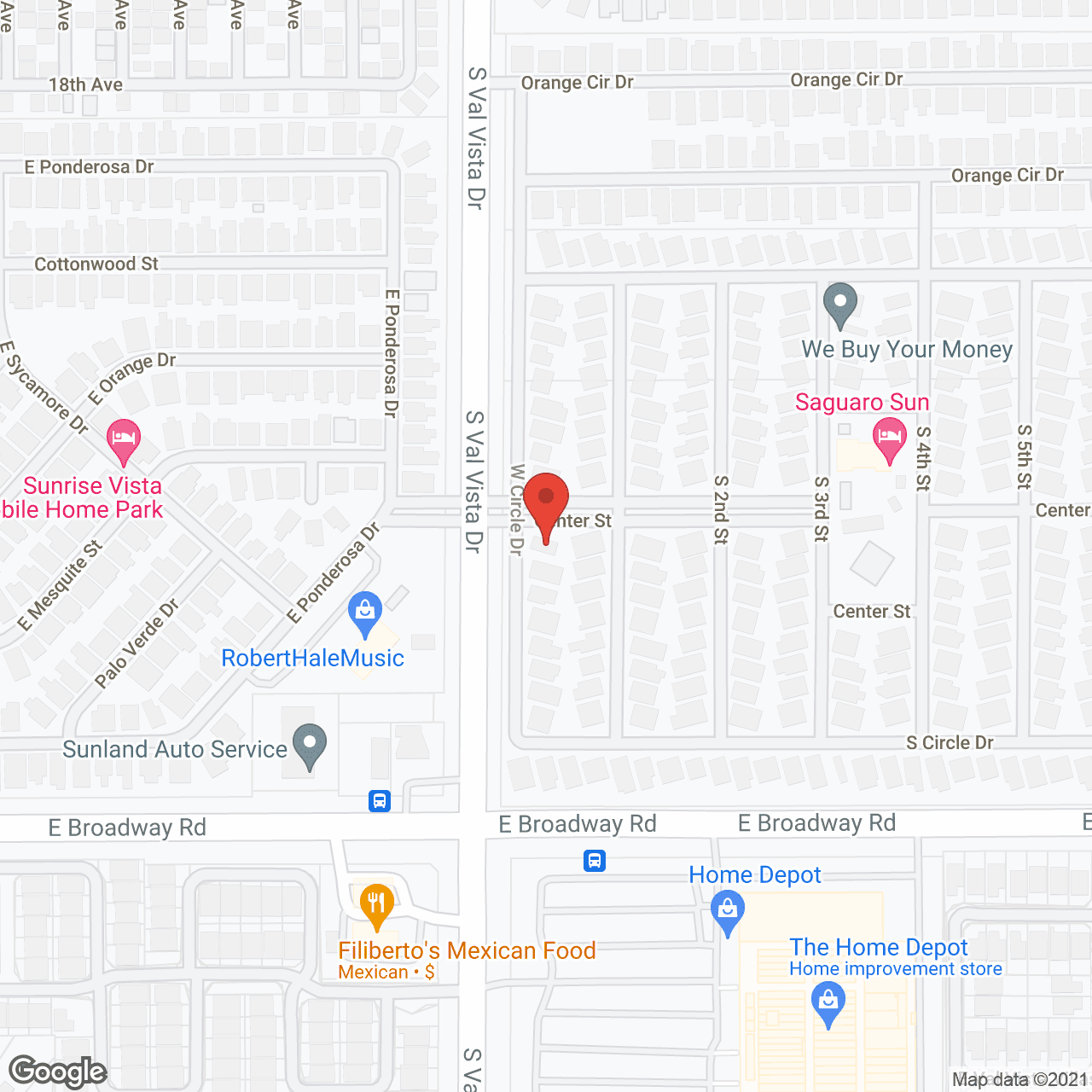 El Mirage Mobile Home Park in google map