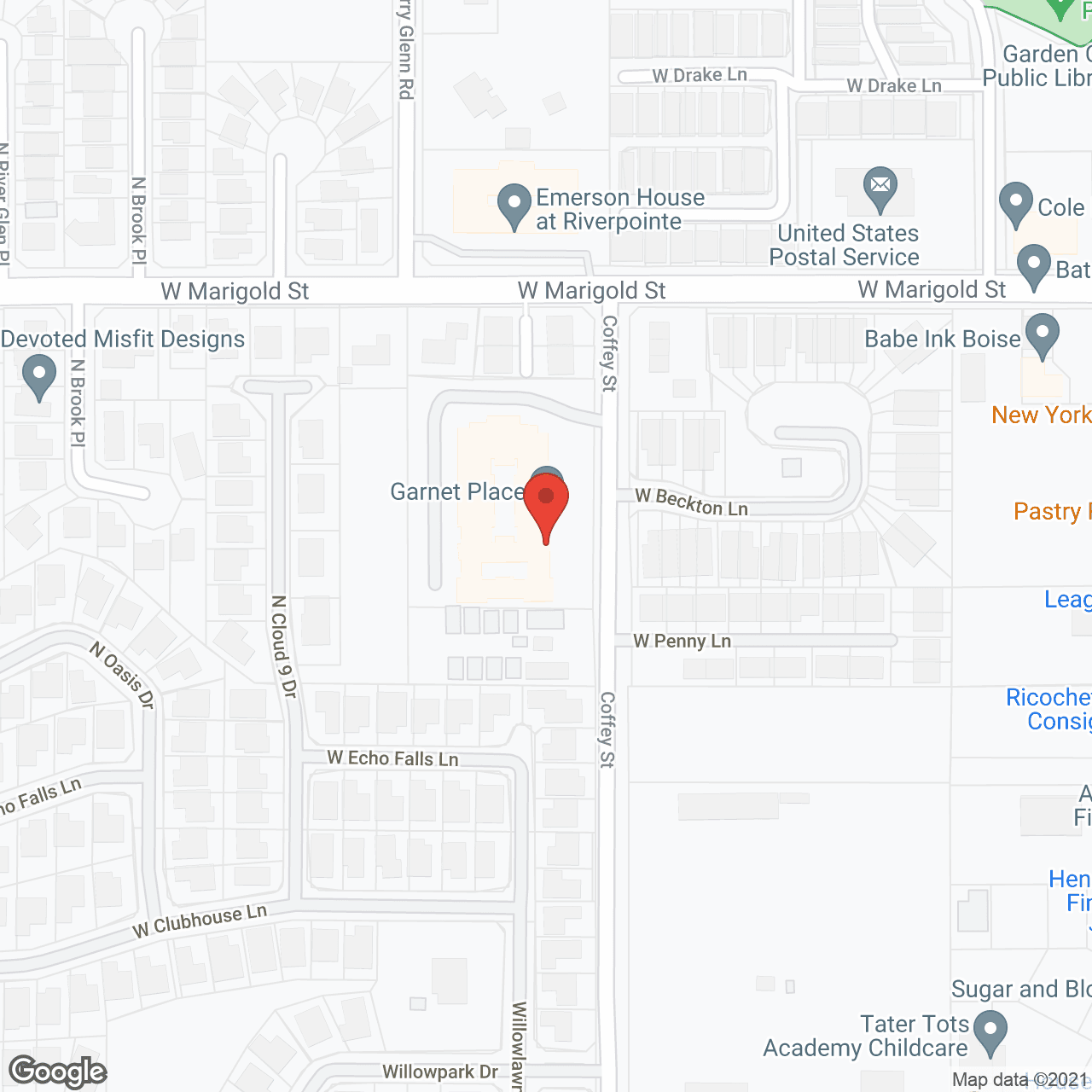 Avista Garden City in google map