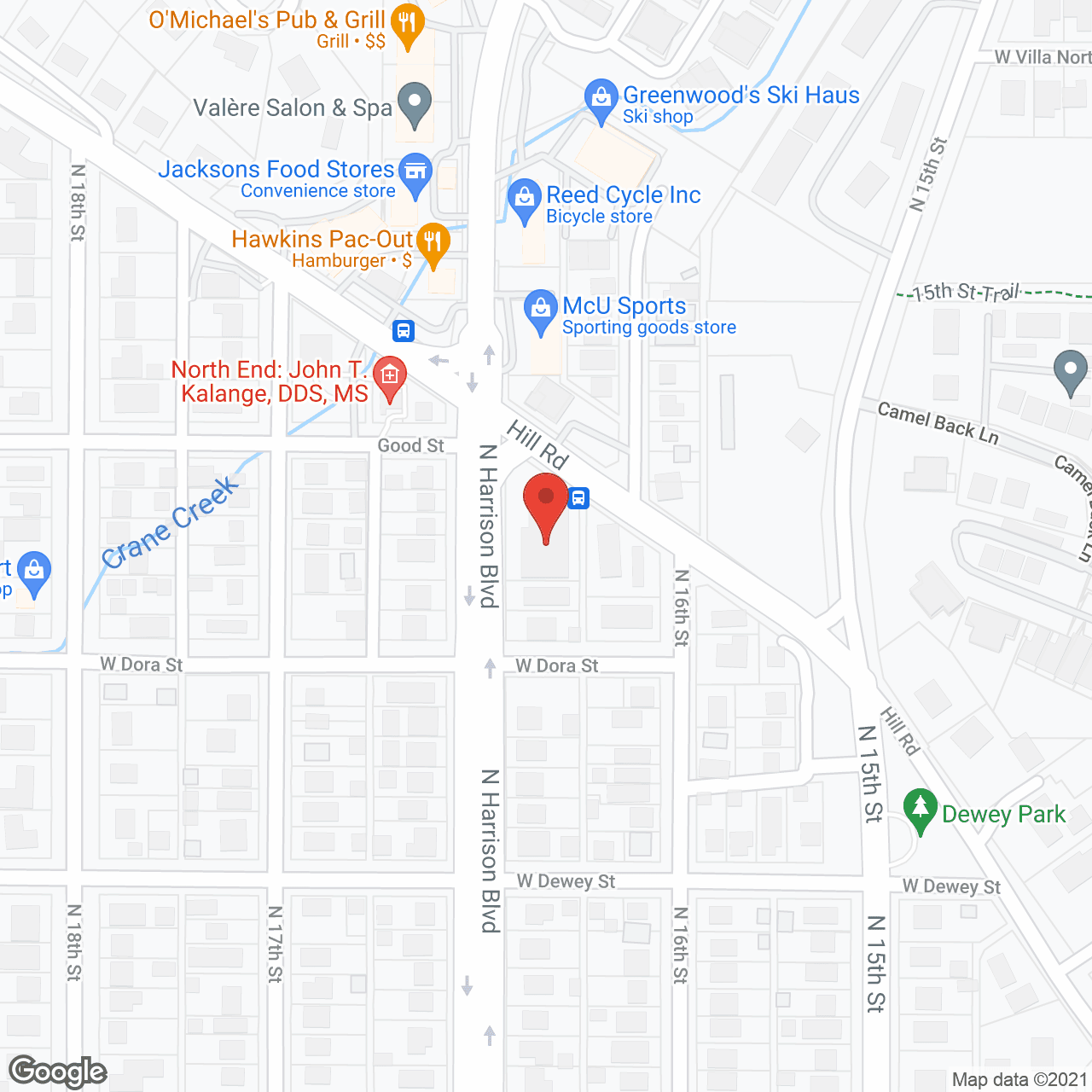 Harrison Hills Apartments in google map