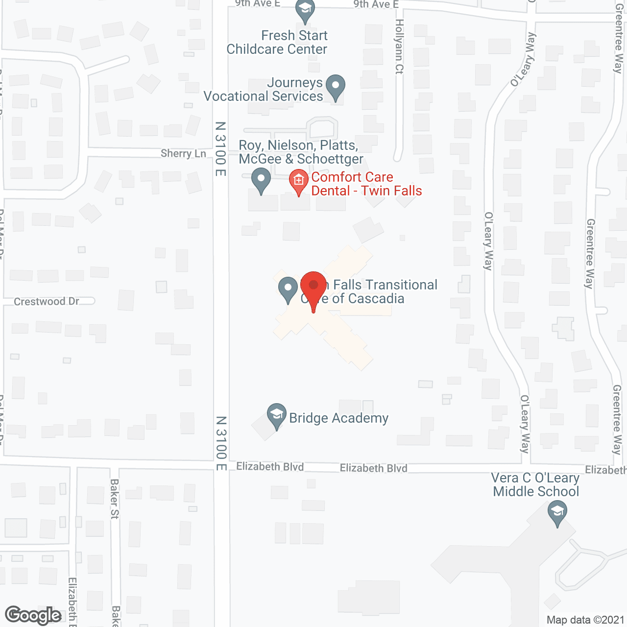 Twin Falls Care and Rehabilitation Center in google map
