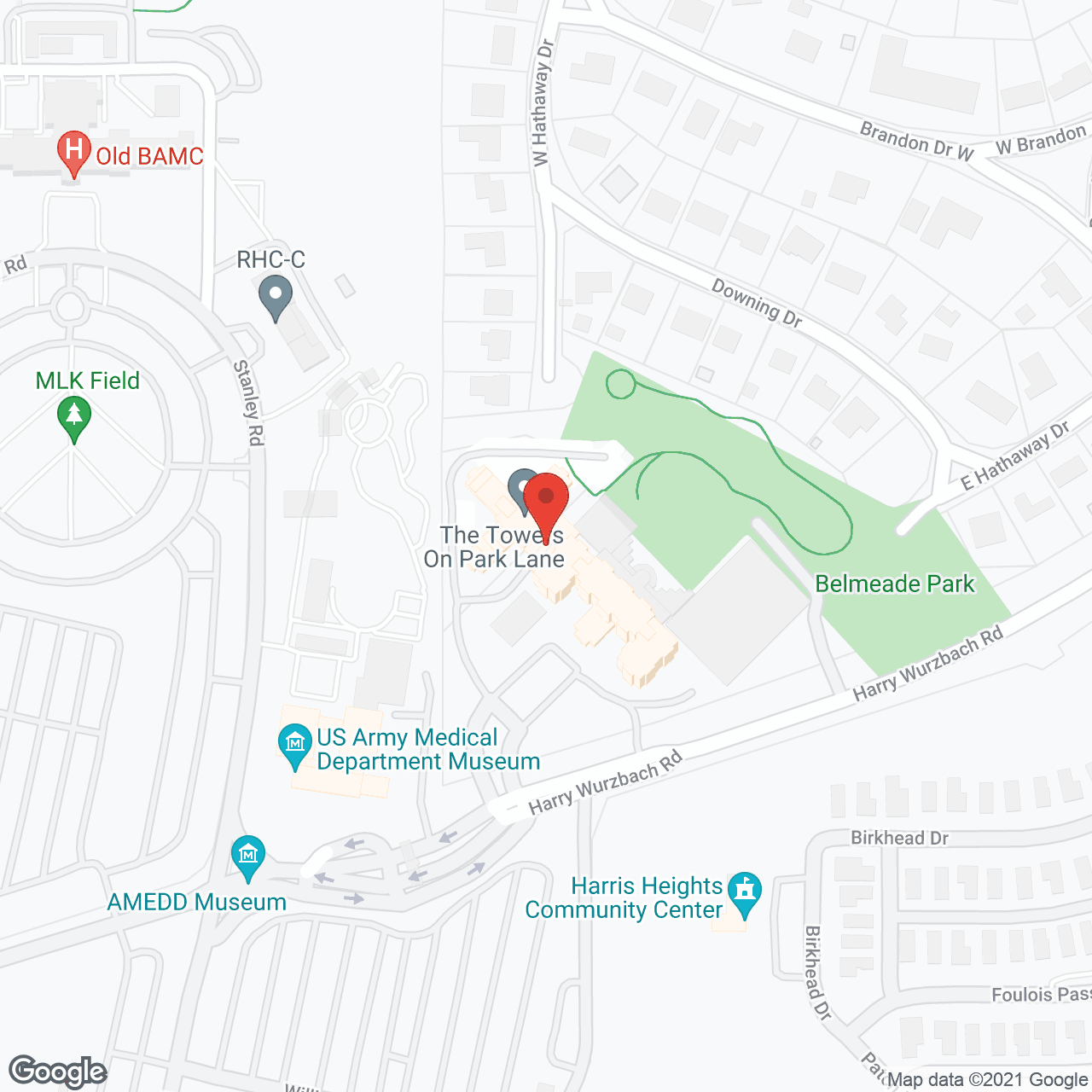 Parklane West Healthcare Center in google map
