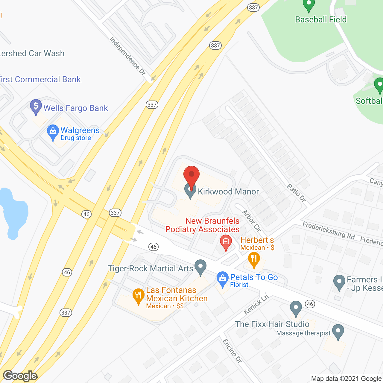 Kirkwood Manor in google map