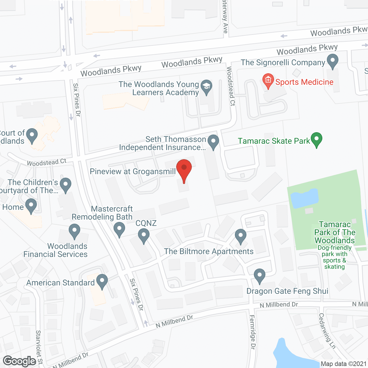 Tamarac Pines Apartments in google map