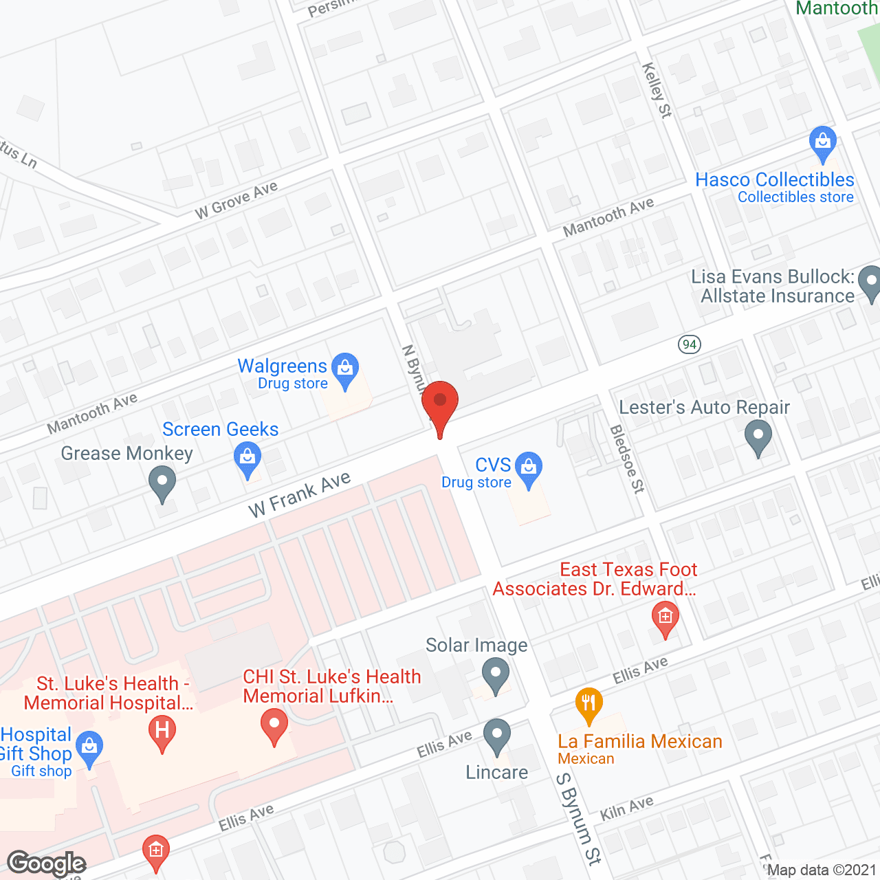 Parkwood Place in google map