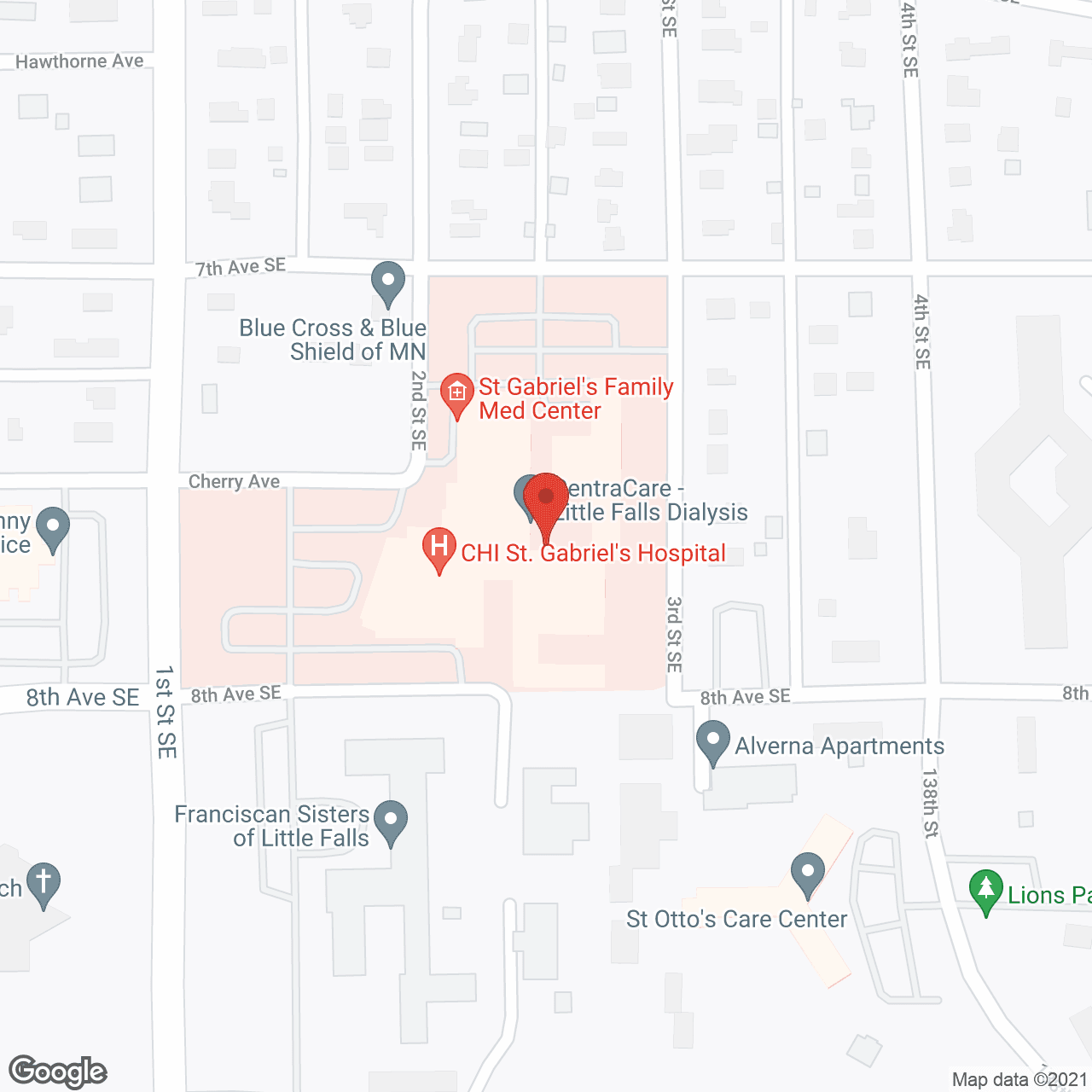 St Gabriel's Hospital in google map
