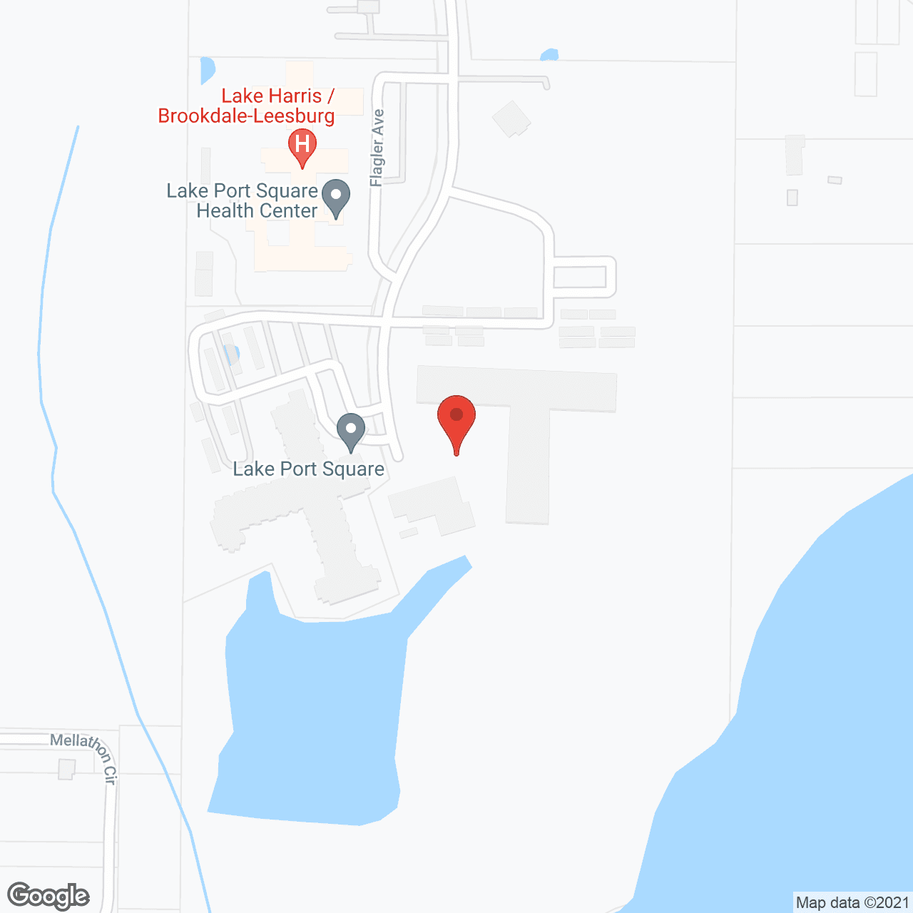 Lake Port Square, a CCRC in google map