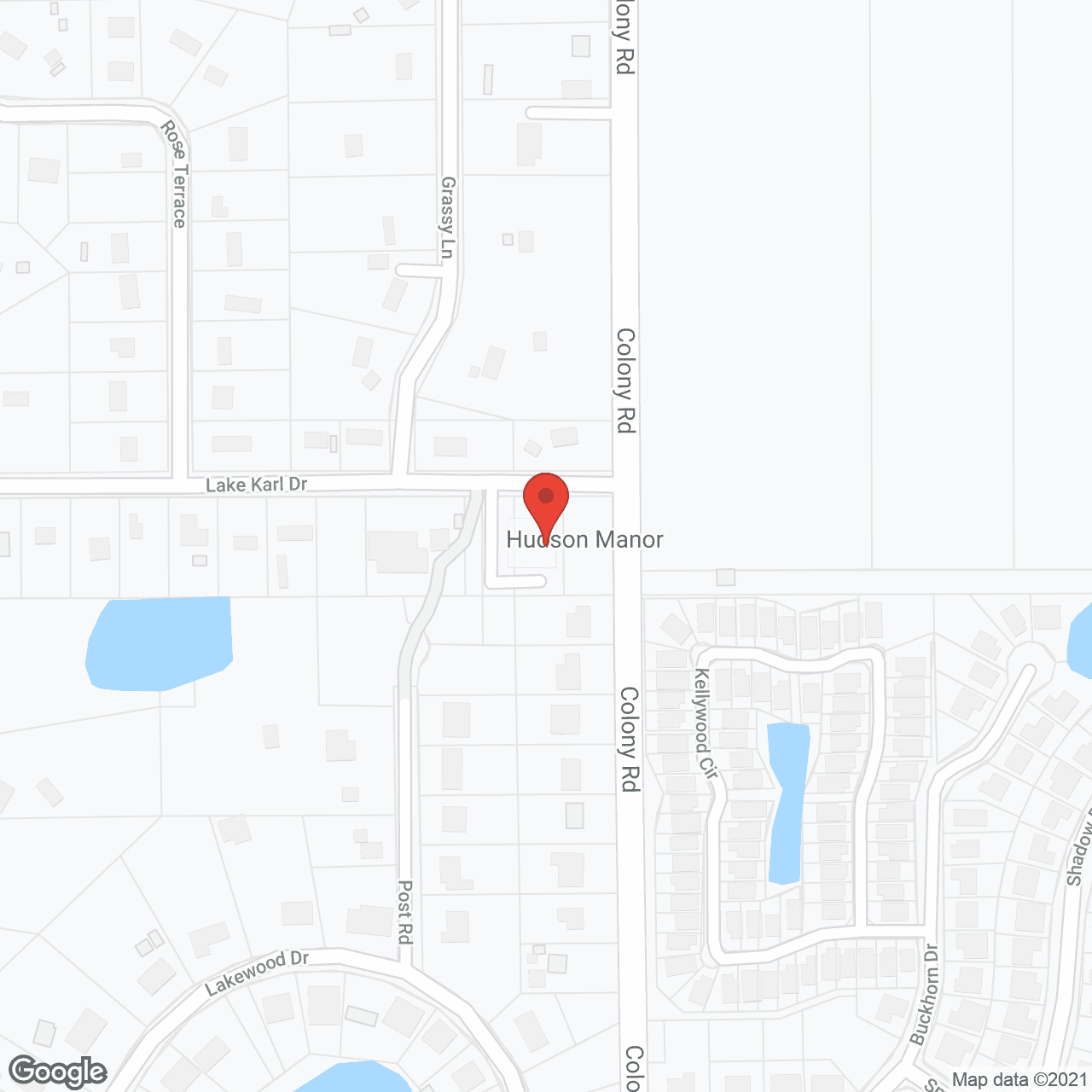 Hudson Manor in google map