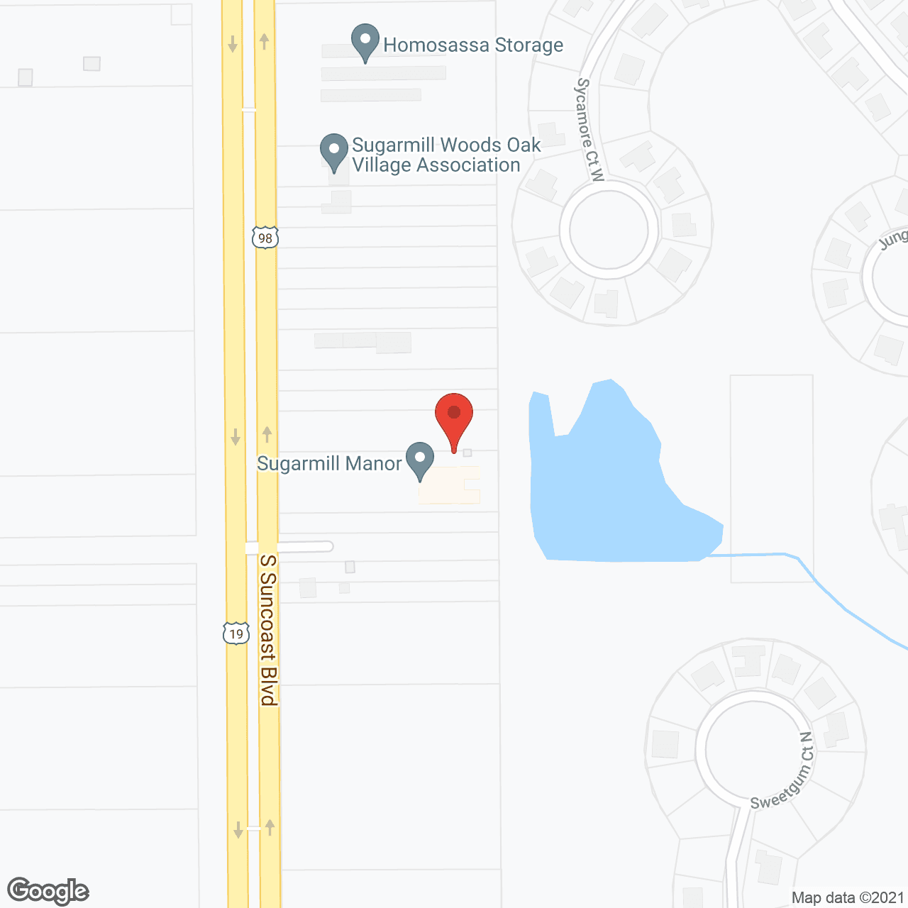 Sugarmill Manor Assisted Living in google map