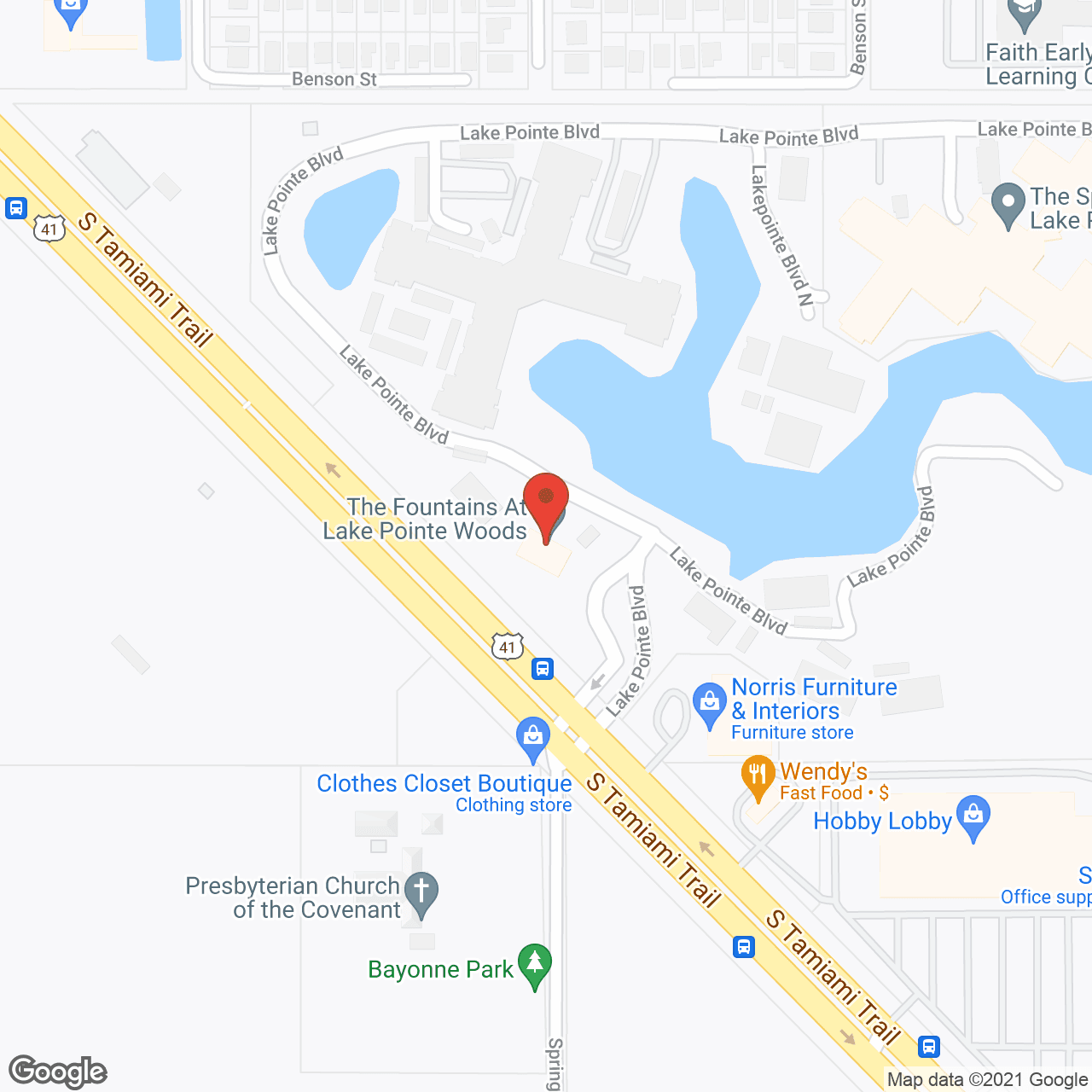 Elance at Sarasota in google map