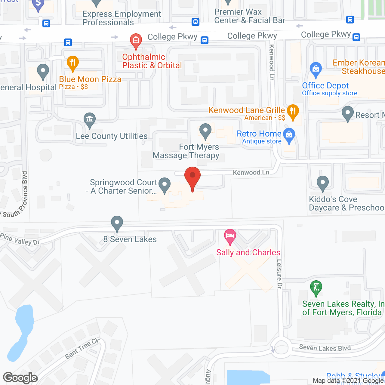 Springwood Court in google map