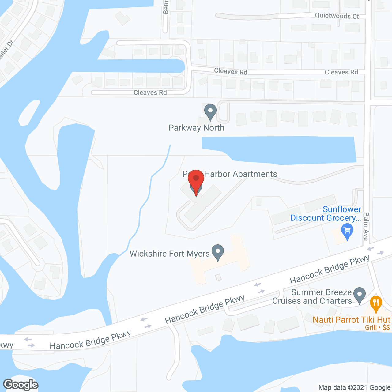 Palm Harbor Apartments in google map