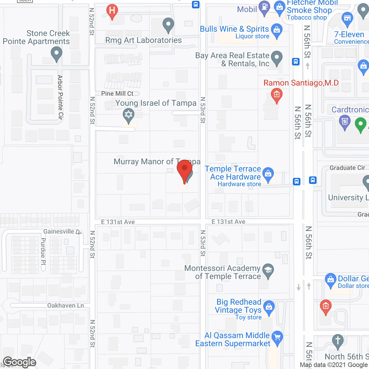 Murray Manor of Tampa in google map