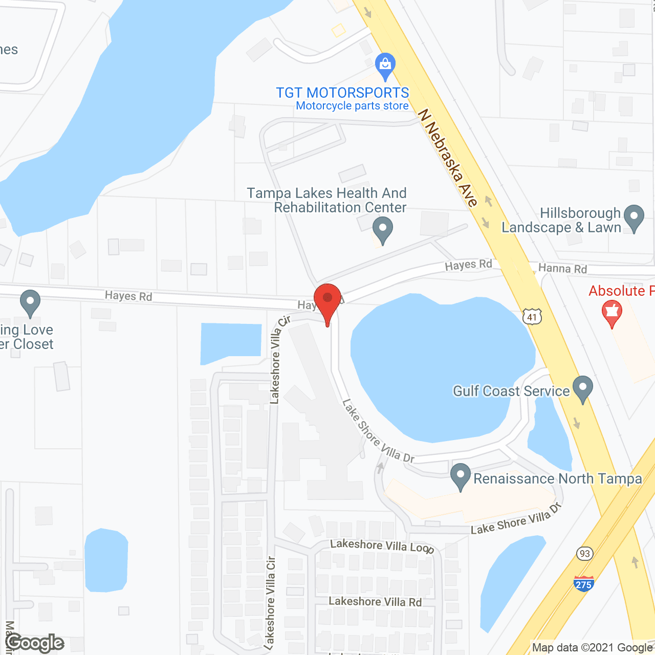 Renaissance North Tampa in google map
