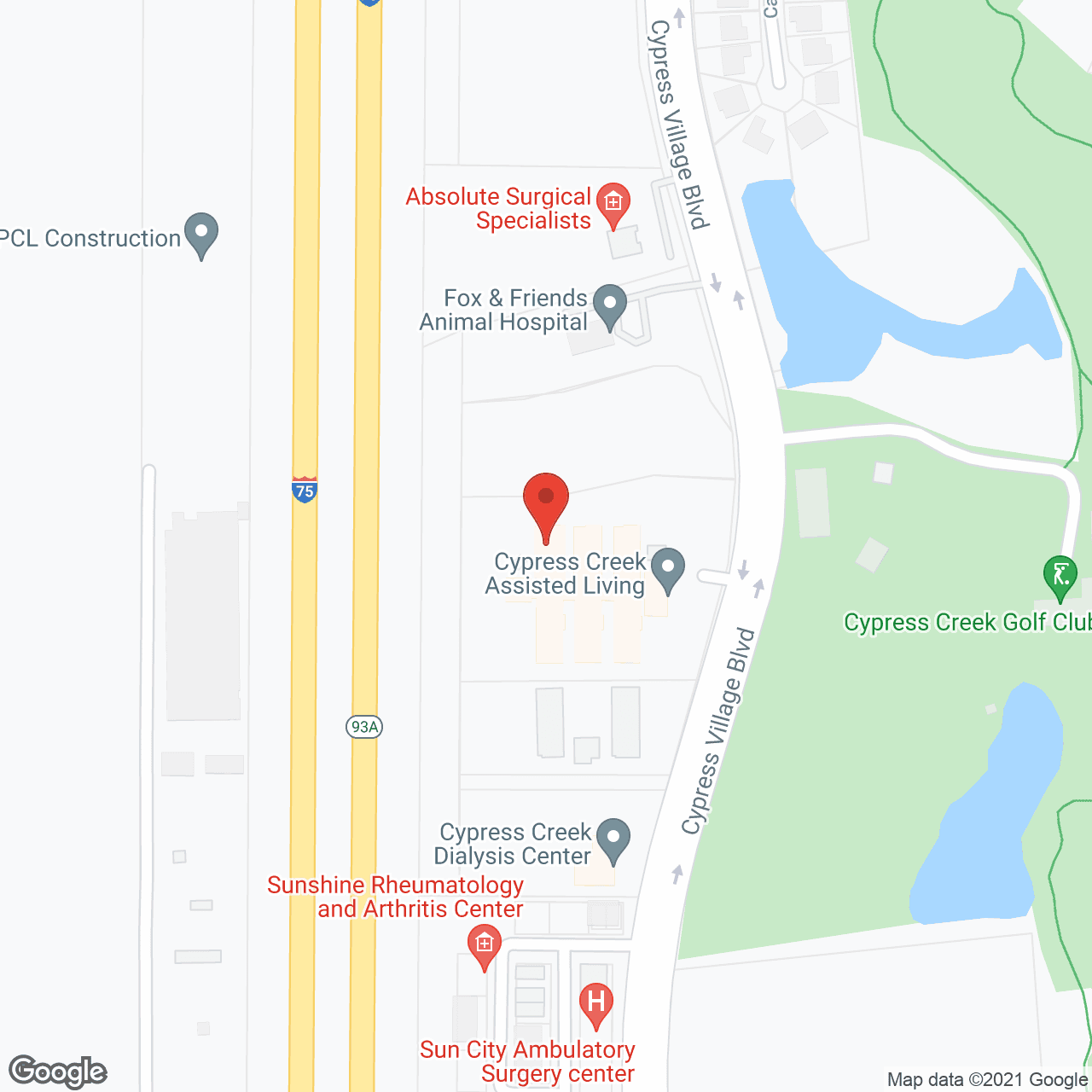 Cypress Creek Assisted Living and Memory Care Residence in google map