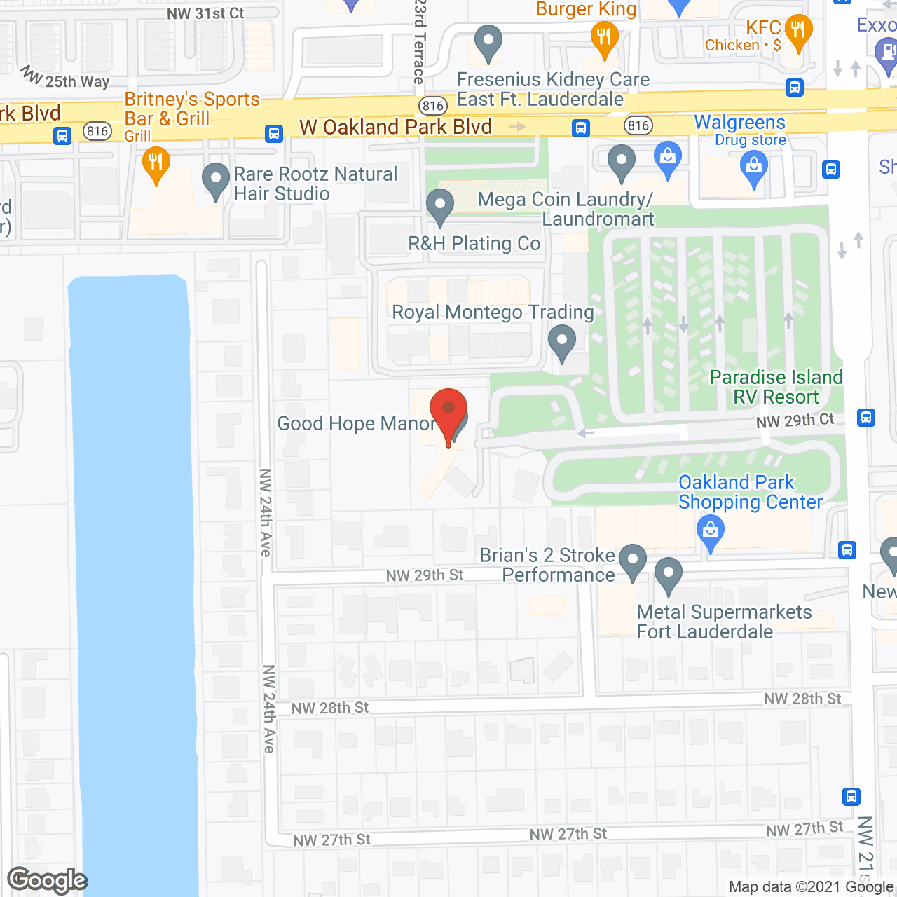 Good Hope Manor in google map