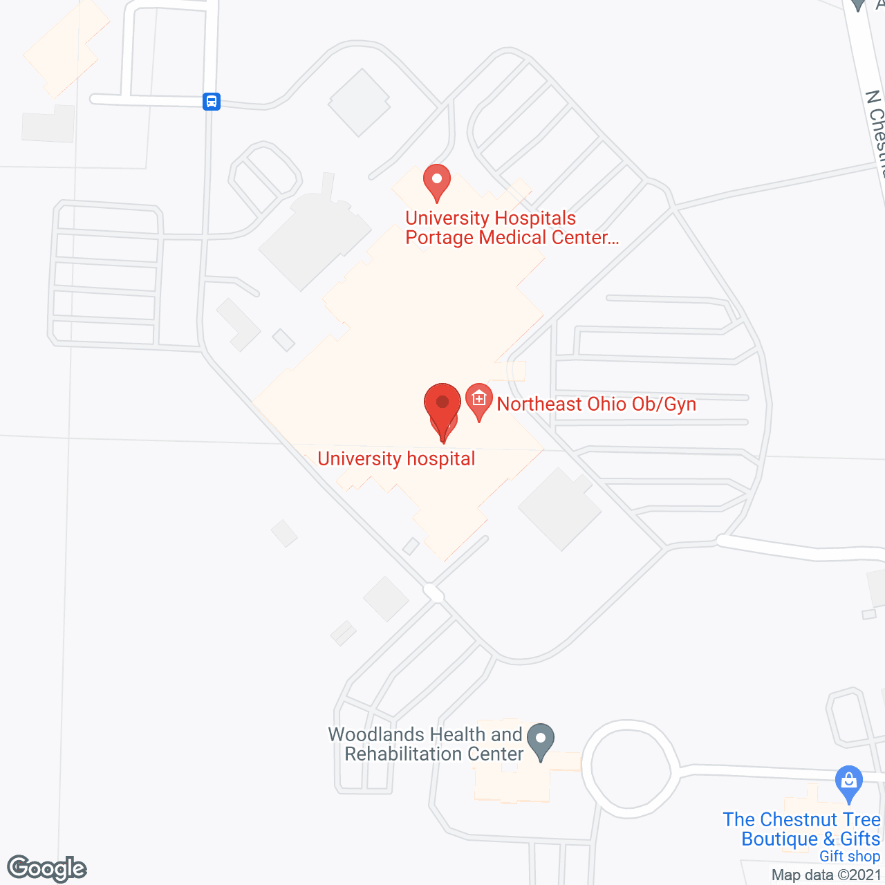 University Hospitals Portage Medical Center in google map