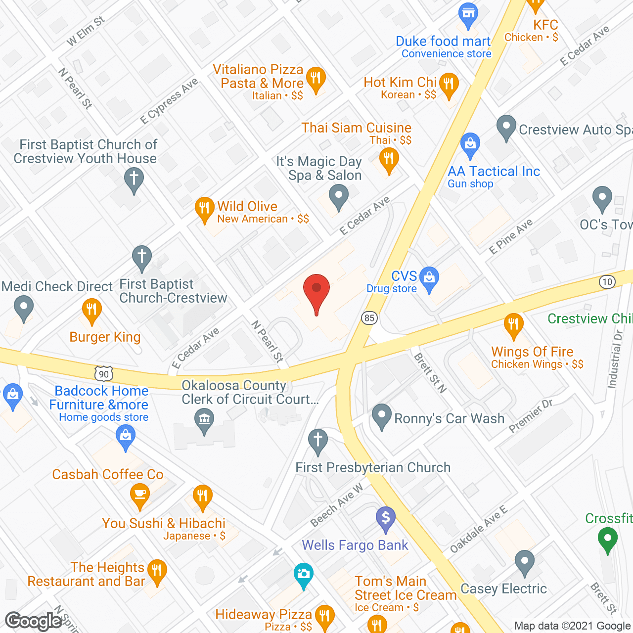 Crestview Manor in google map