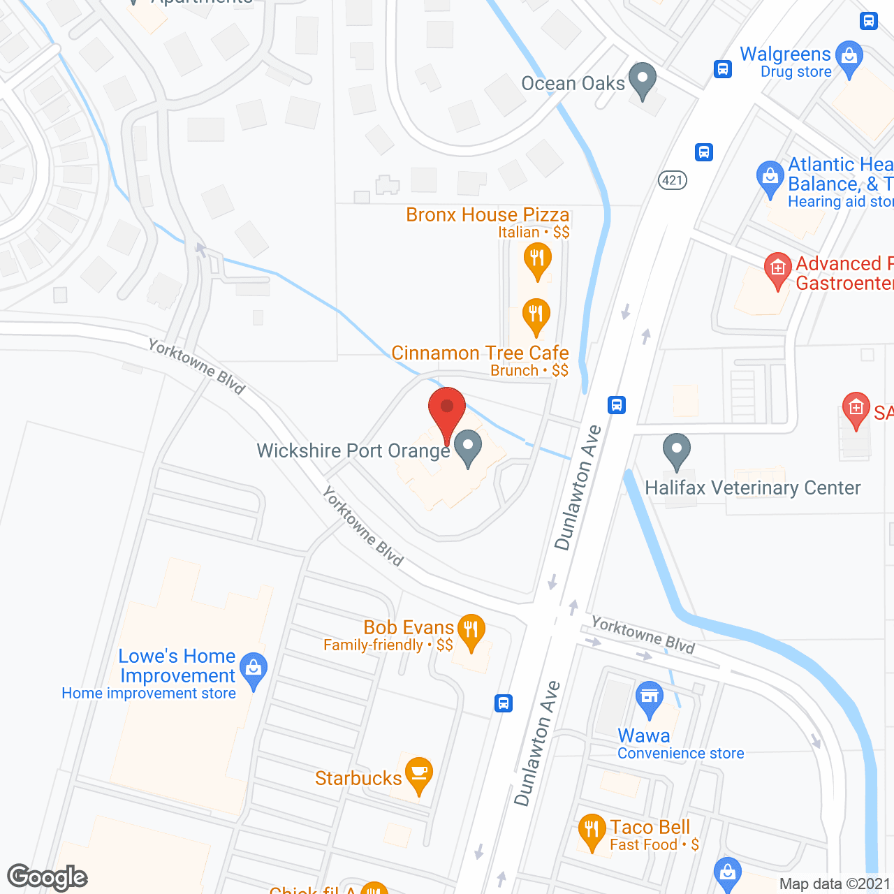 Colliers at Port Orange in google map